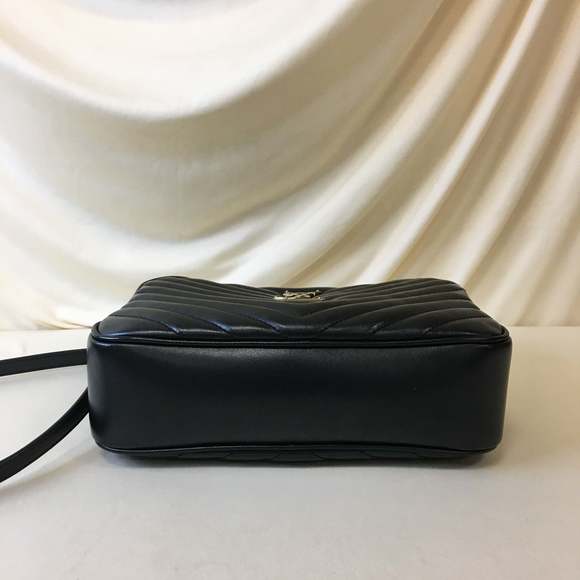Yves Saint Laurent Black Chevron Camera Small Crossbody Bag Sku# 69351 - Picture 5 of 10
